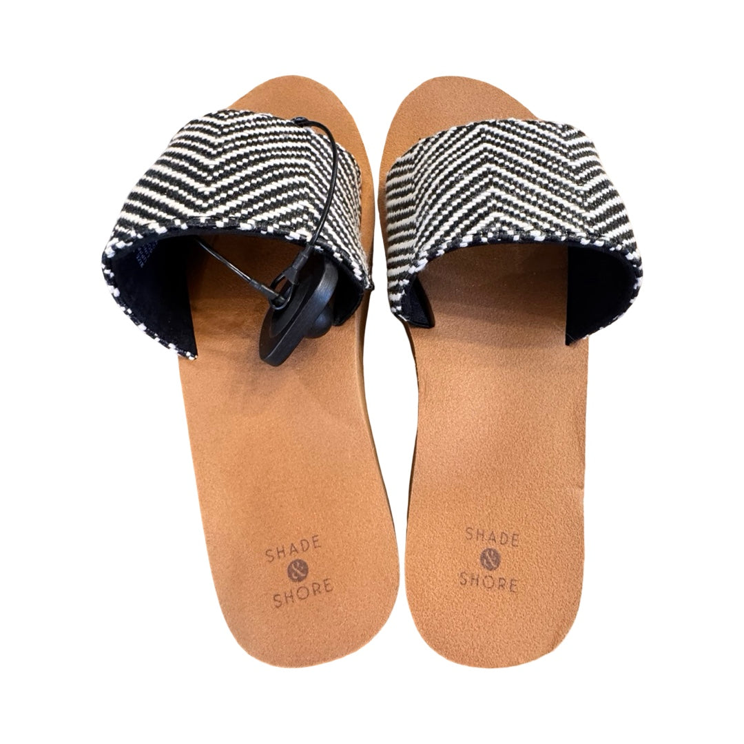 Sandals Heels Block By Shade & Shore In Multi, Size:7