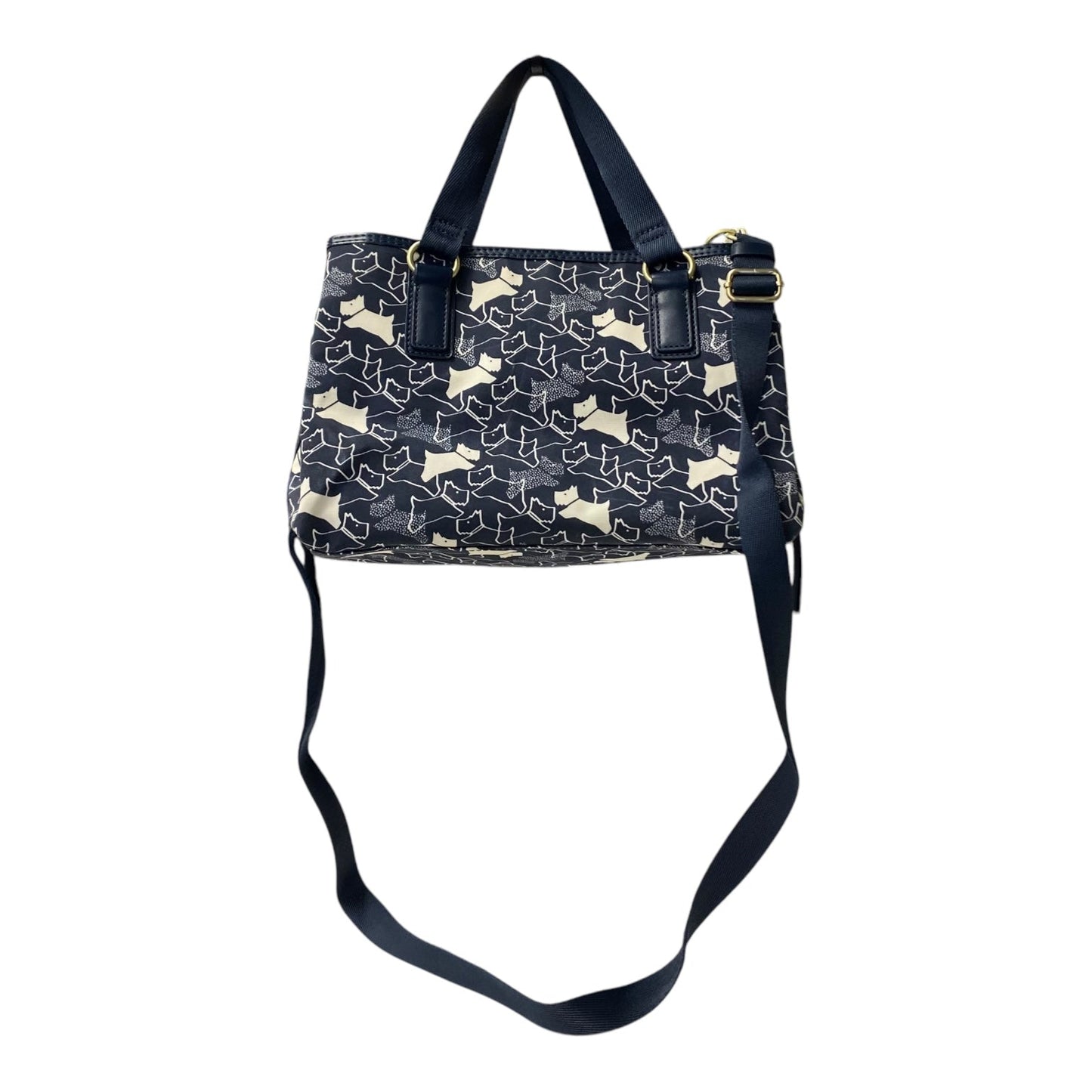 Crossbody Designer By Radley London In Blue & White, Size:Medium