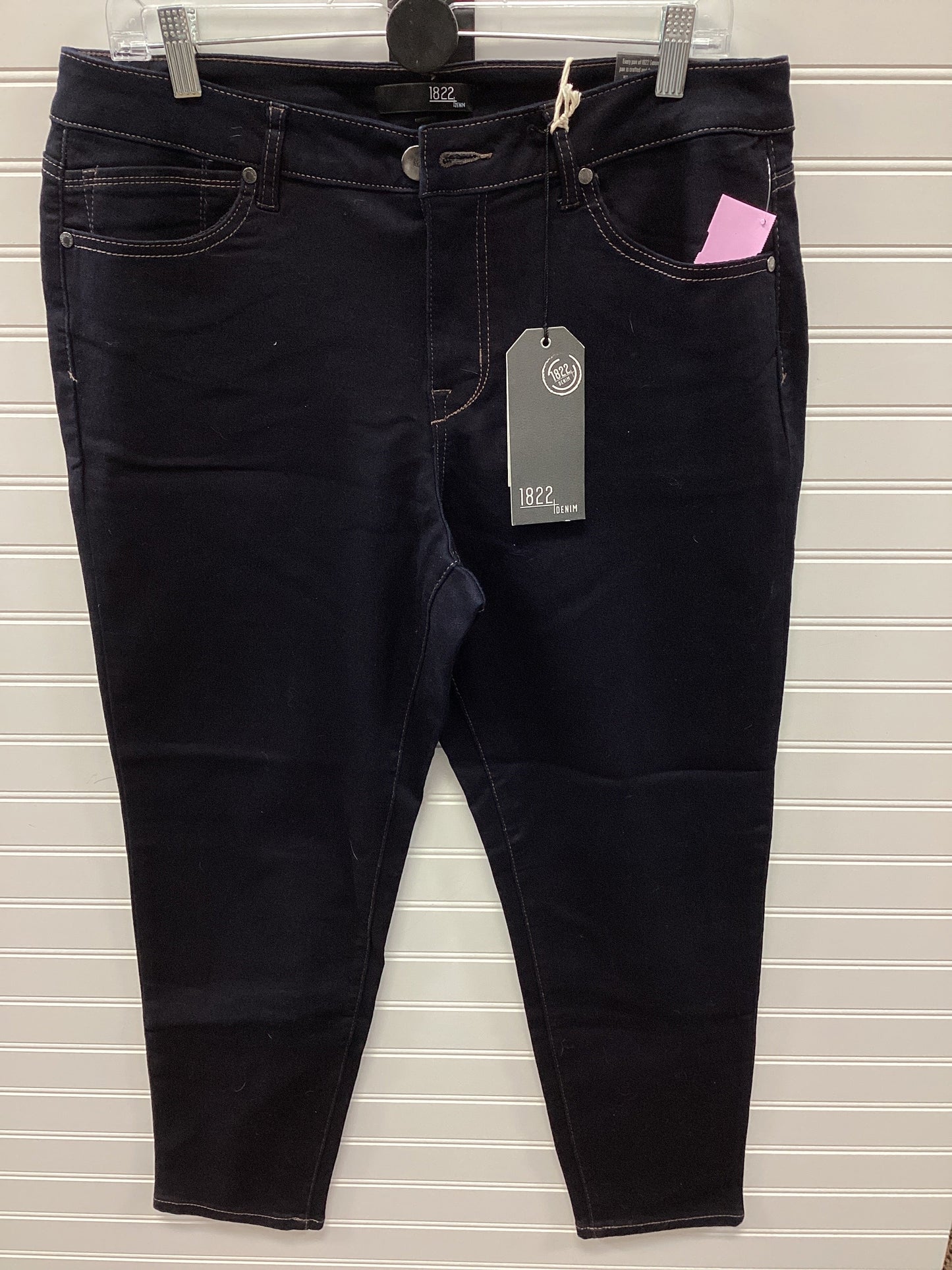 Jeans Skinny By 1822 Denim In Blue Denim, Size:16