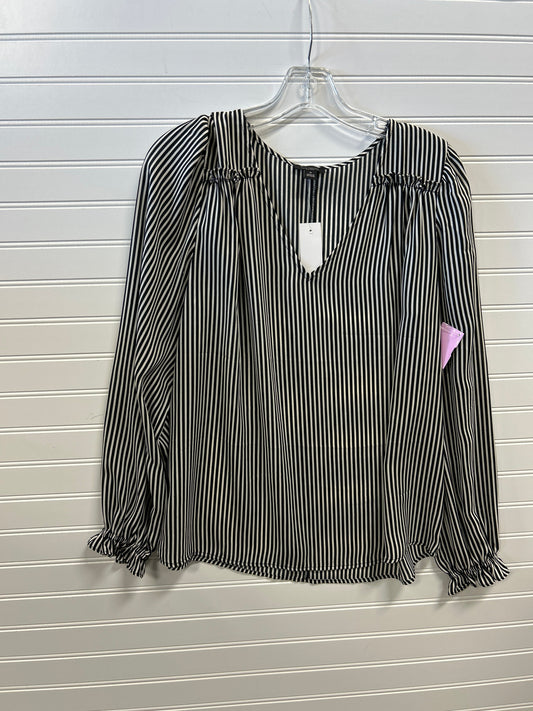 Top Ls By Ann Taylor In Black & White, Size:M