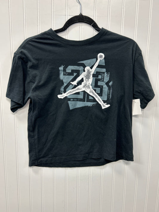 Athletic Top Ss By Jordan In Black, Size:M