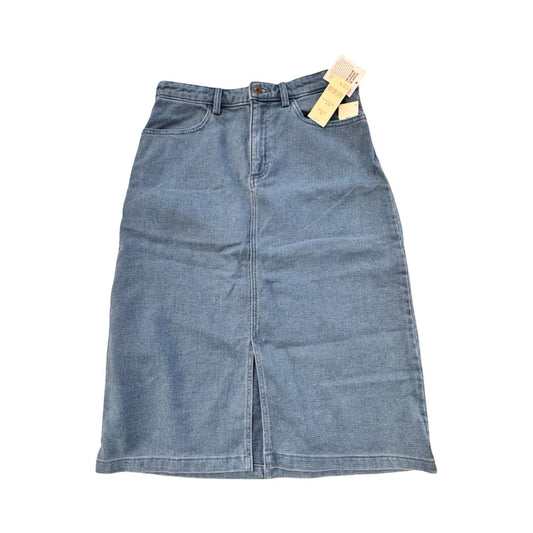 Skirt Midi By Duluth Trading In Blue Denim, Size:6