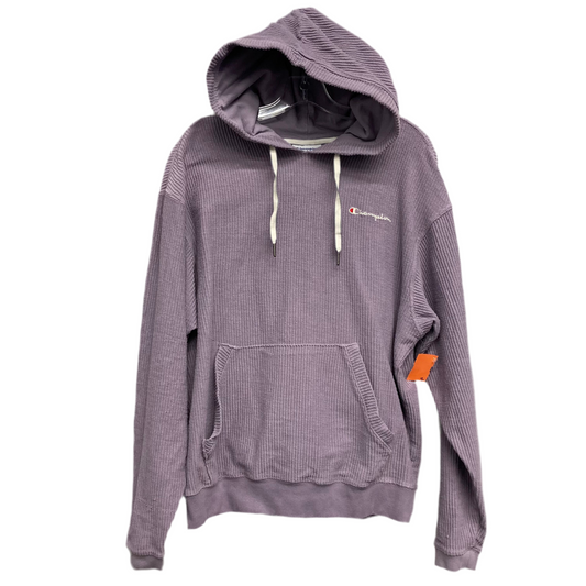 Sweatshirt Hoodie By Champion In Purple, Size:M