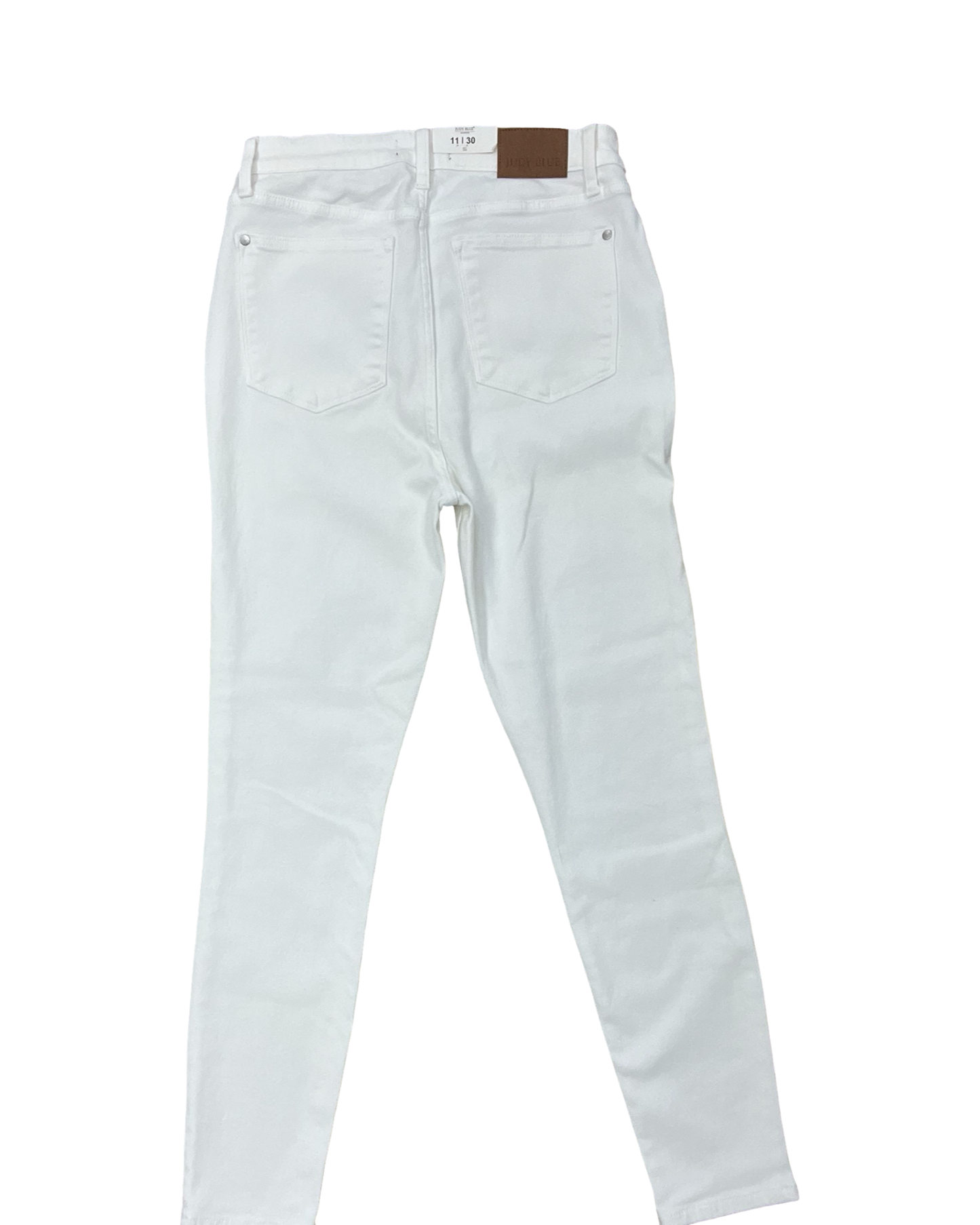 Jeans Skinny By Judy Blue In White Denim, Size:10