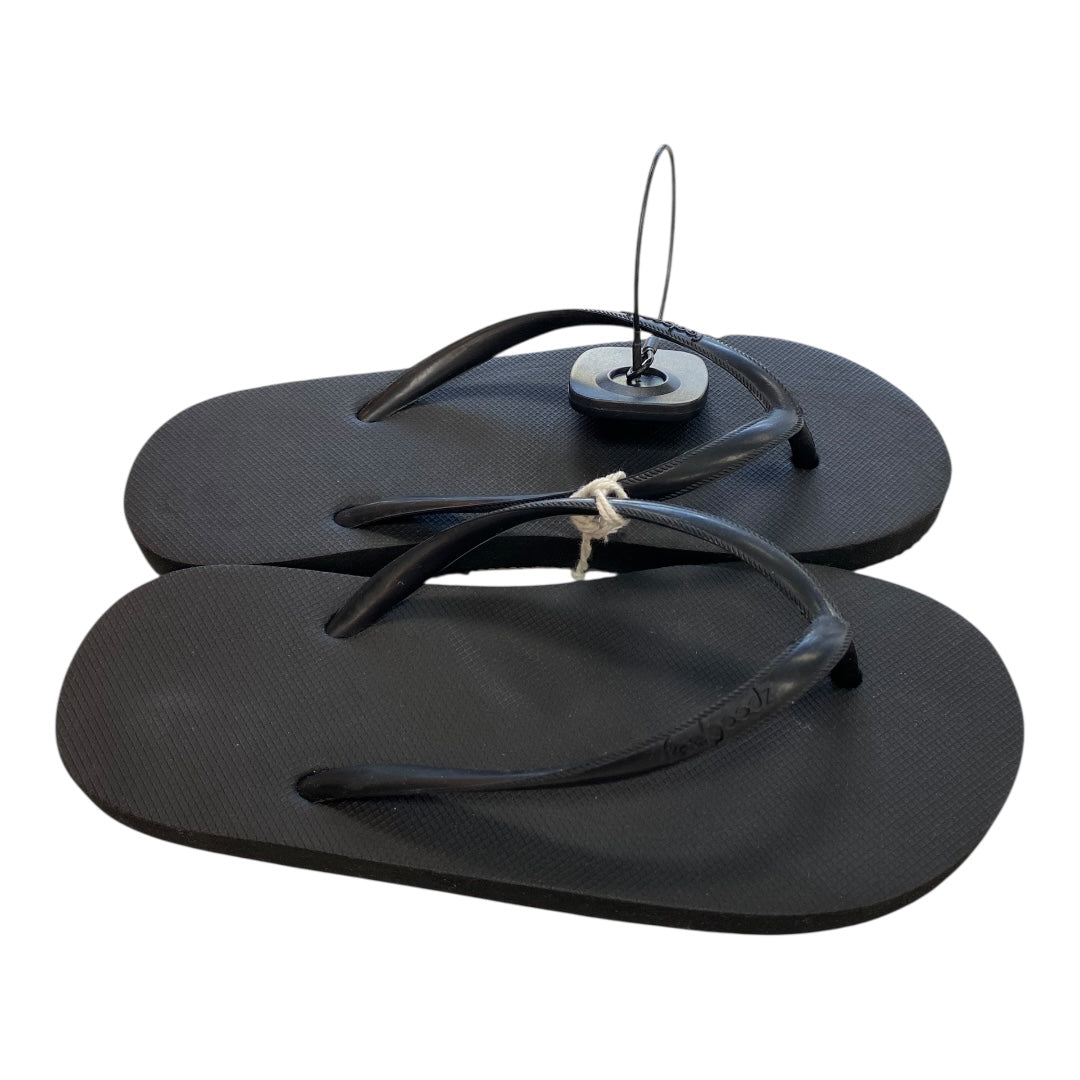 Sandals Flip Flops By Clothes Mentor In Black, Size:6