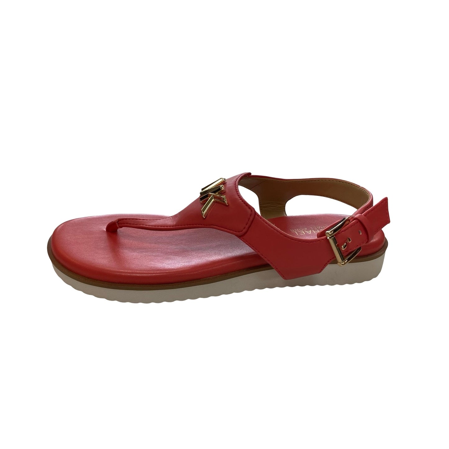 Sandals Flats By Michael By Michael Kors In Peach, Size:6