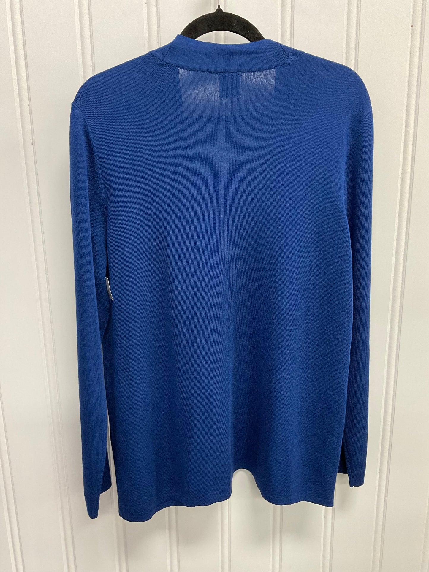 Cardigan By Anne Klein In Blue, Size:Xl