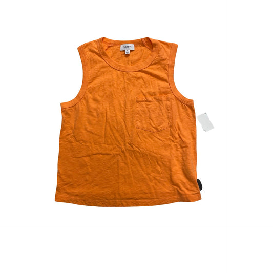 Top Sleeveless Basic By Evereve In Orange, Size:S