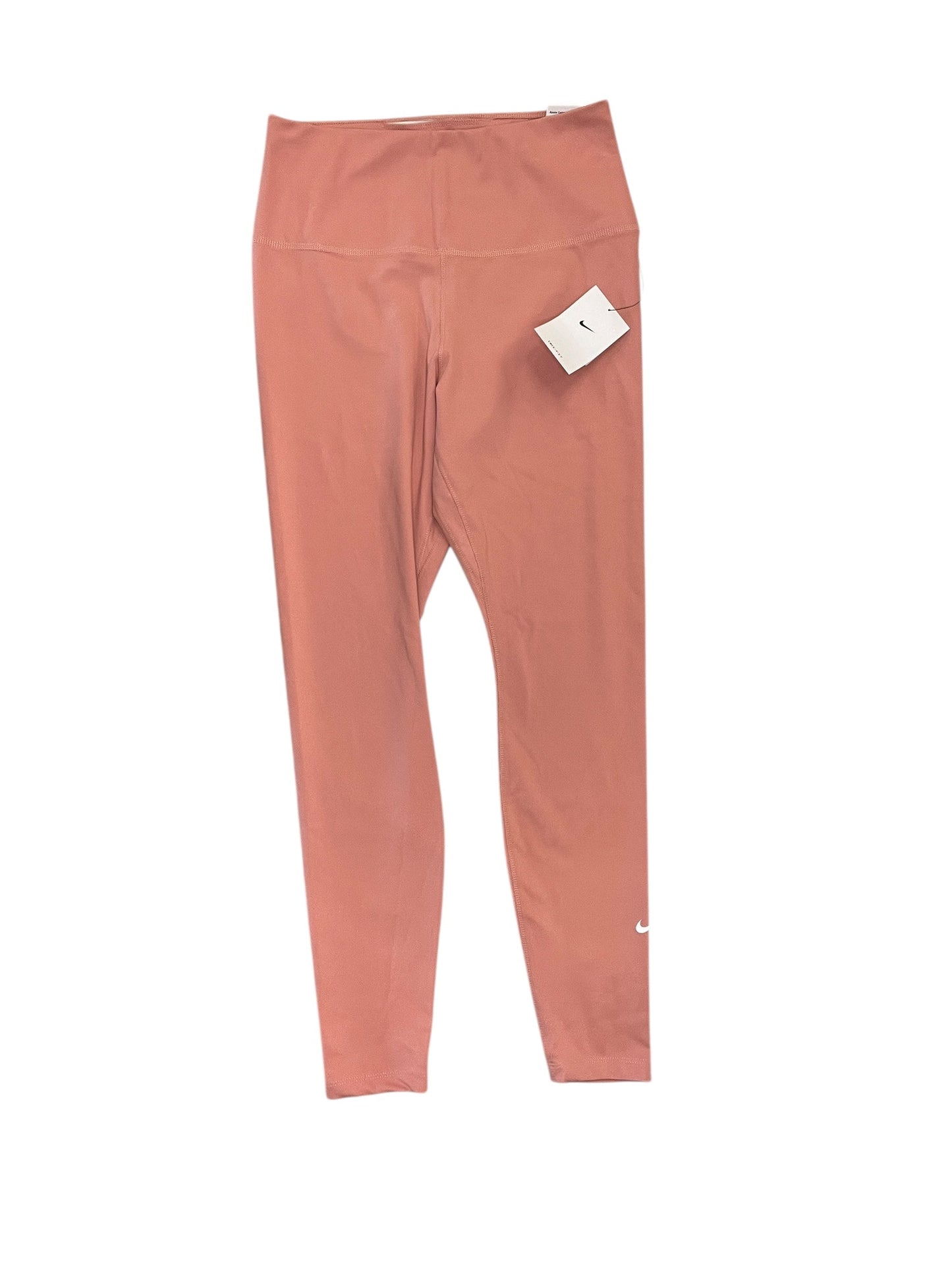 Athletic Leggings By Nike In Peach, Size:M