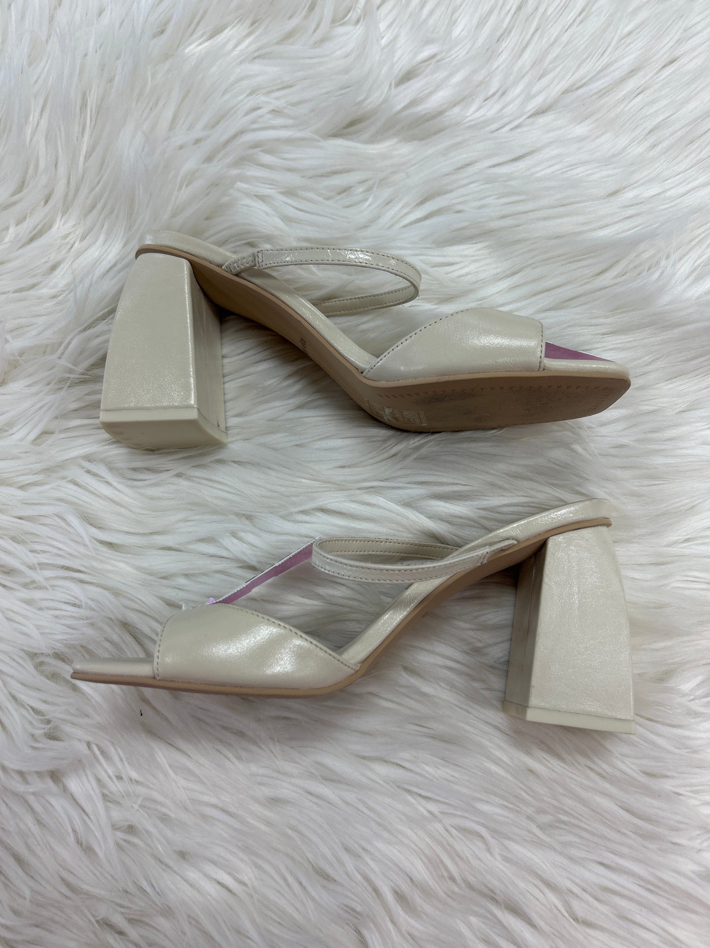Shoes Heels Block By Dolce Vita In Cream, Size:6.5