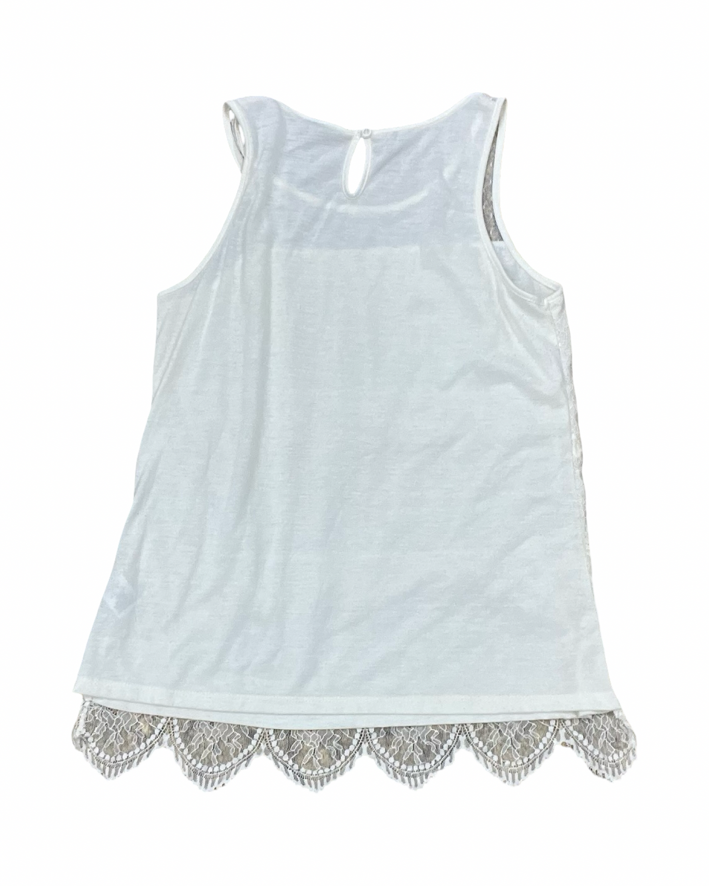 Blouse Sleeveless By Vanity In Cream, Size:M