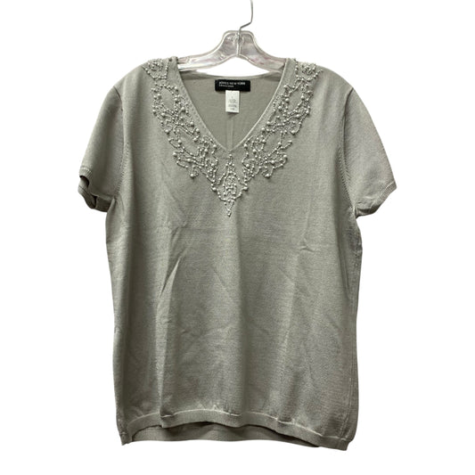 Top Ss By Jones New York In Grey, Size:Xl