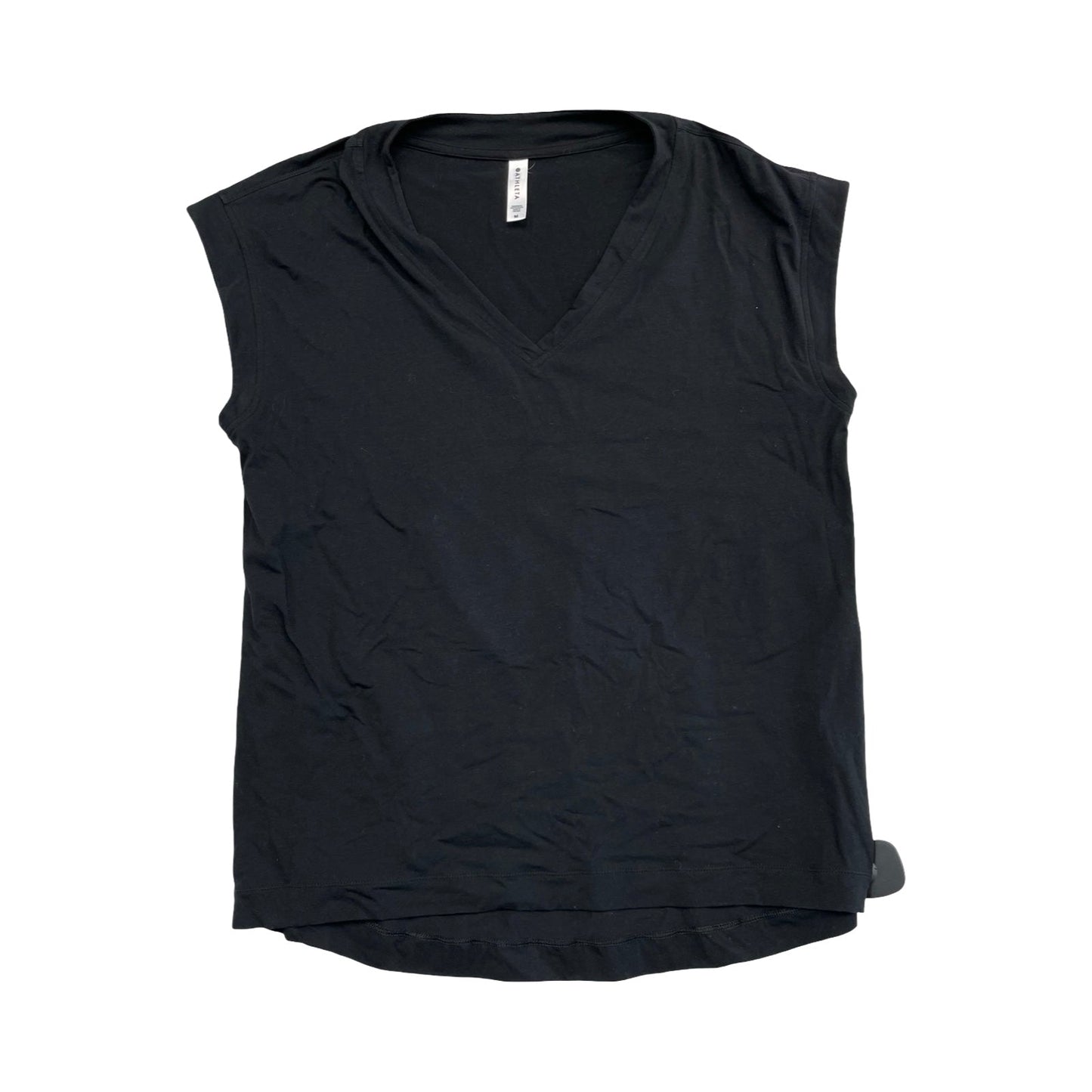 Athletic Top Ss By Athleta In Black, Size:M