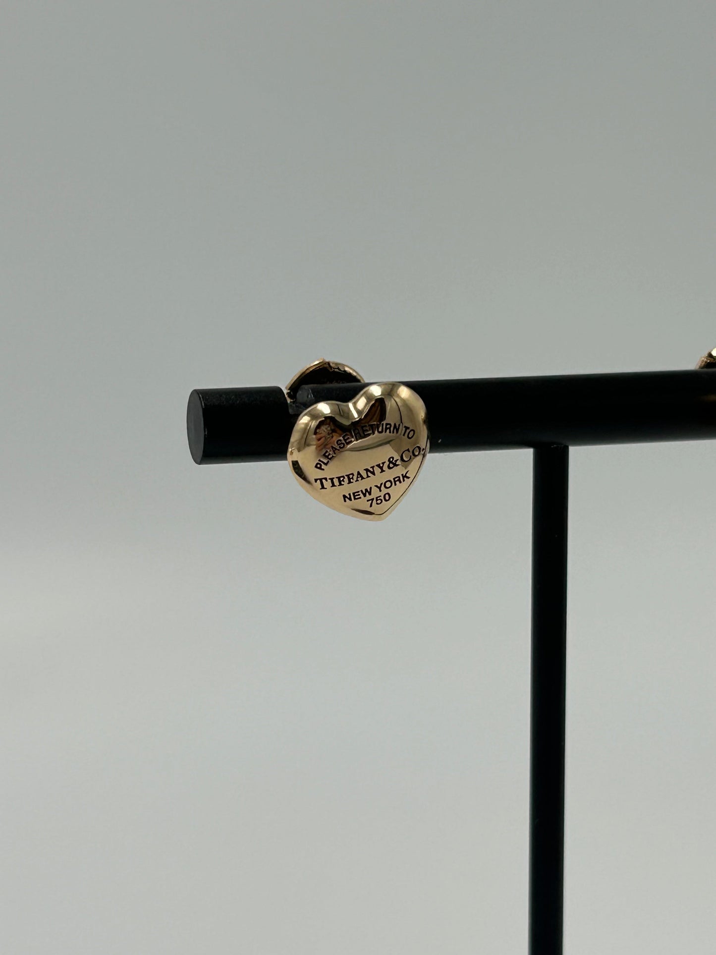 Tiffany & Company Full Heart 18K Luxury Designer Earrings