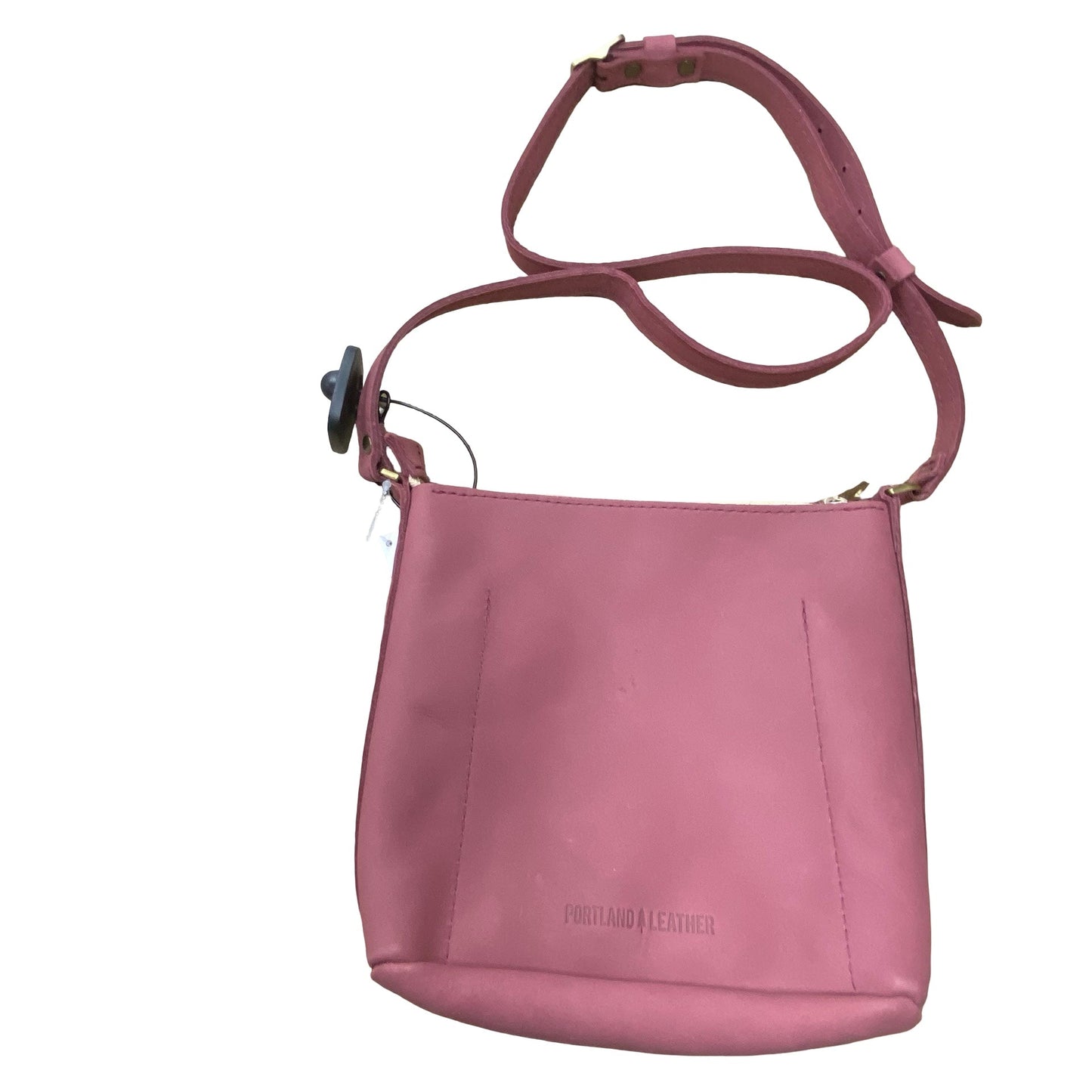 Handbag Leather By Portland Leather In Mauve, Size:Medium