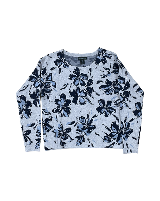 Sweater By Cynthia Rowley In Blue & Grey, Size:S