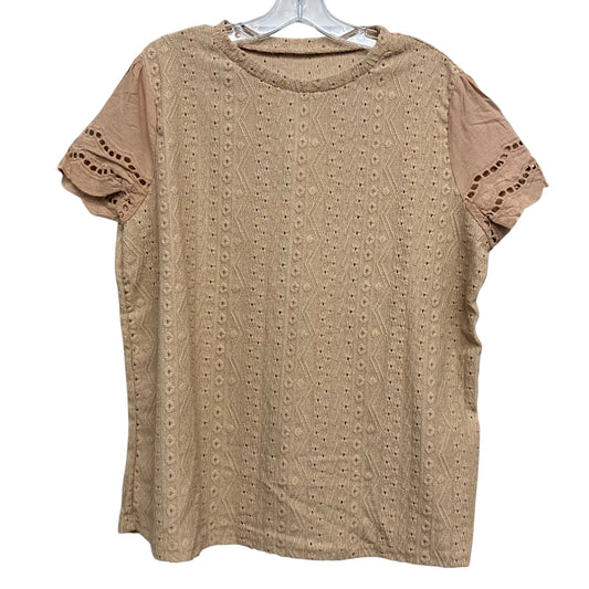 Top Ss By Shein In Tan, Size:Xl