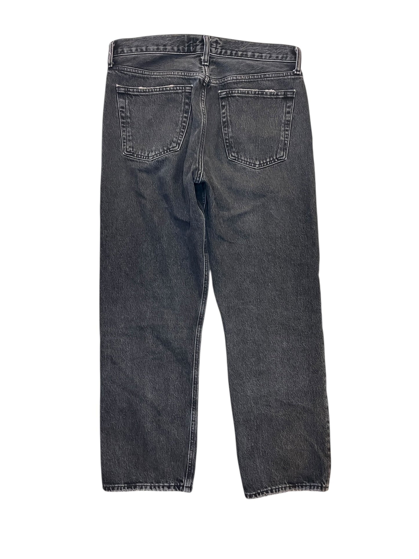 Jeans Straight By Agolde In Grey Denim, Size:4