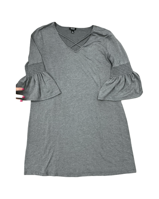Dress Casual Midi By Ana In Grey, Size:Xl