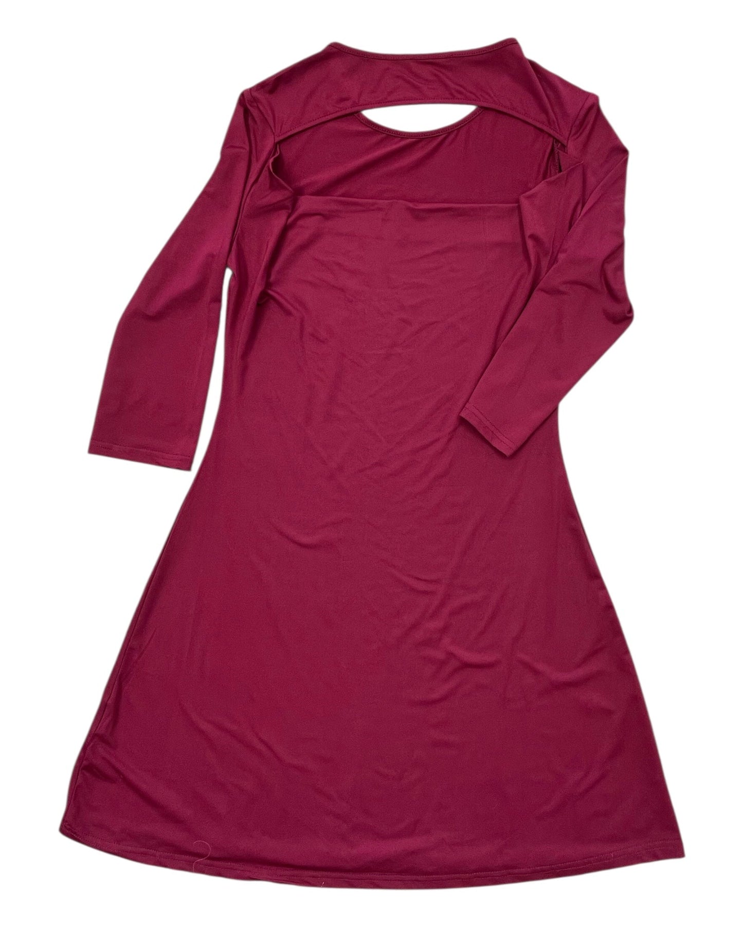 Dress Casual Midi By Shein In Red, Size:M