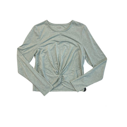 Athletic Top Ls Collar By Athleta In Green, Size:L
