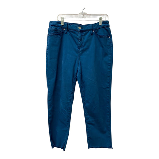 Jeans Cropped By Chicos In Teal, Size:10