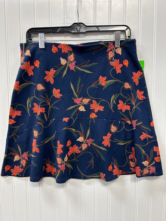 Skirt Midi By Loft In Navy, Size:Mp