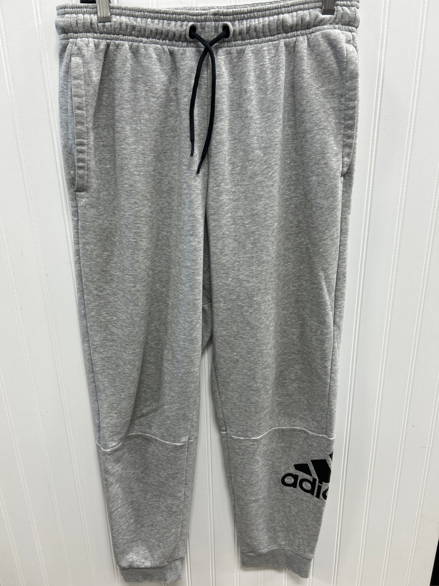 Athletic Pants By Adidas In Grey, Size:M