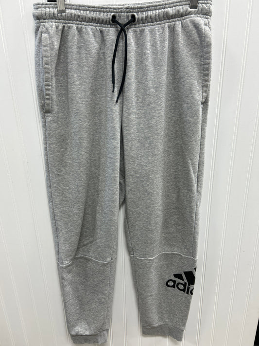 Athletic Pants By Adidas In Grey, Size:M