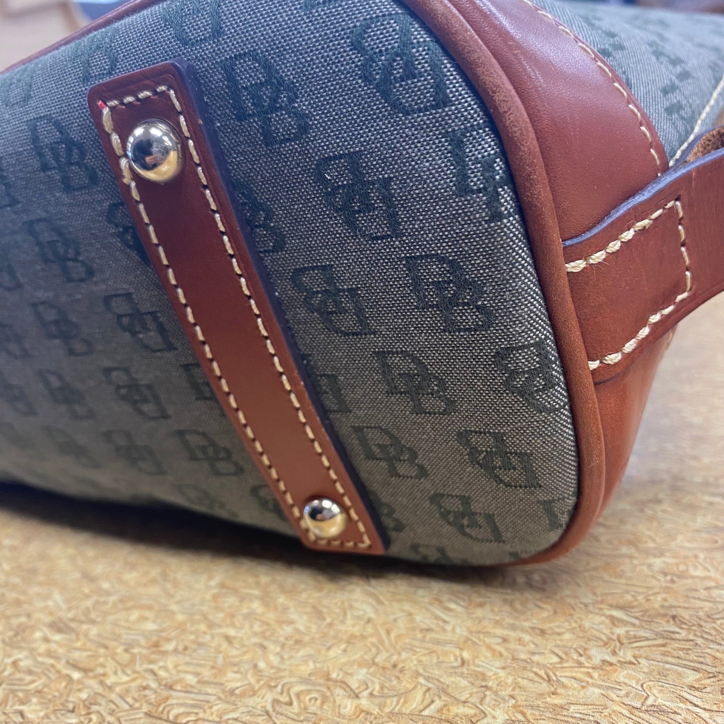 Handbag Designer By Dooney And Bourke In Brown, Size:Medium