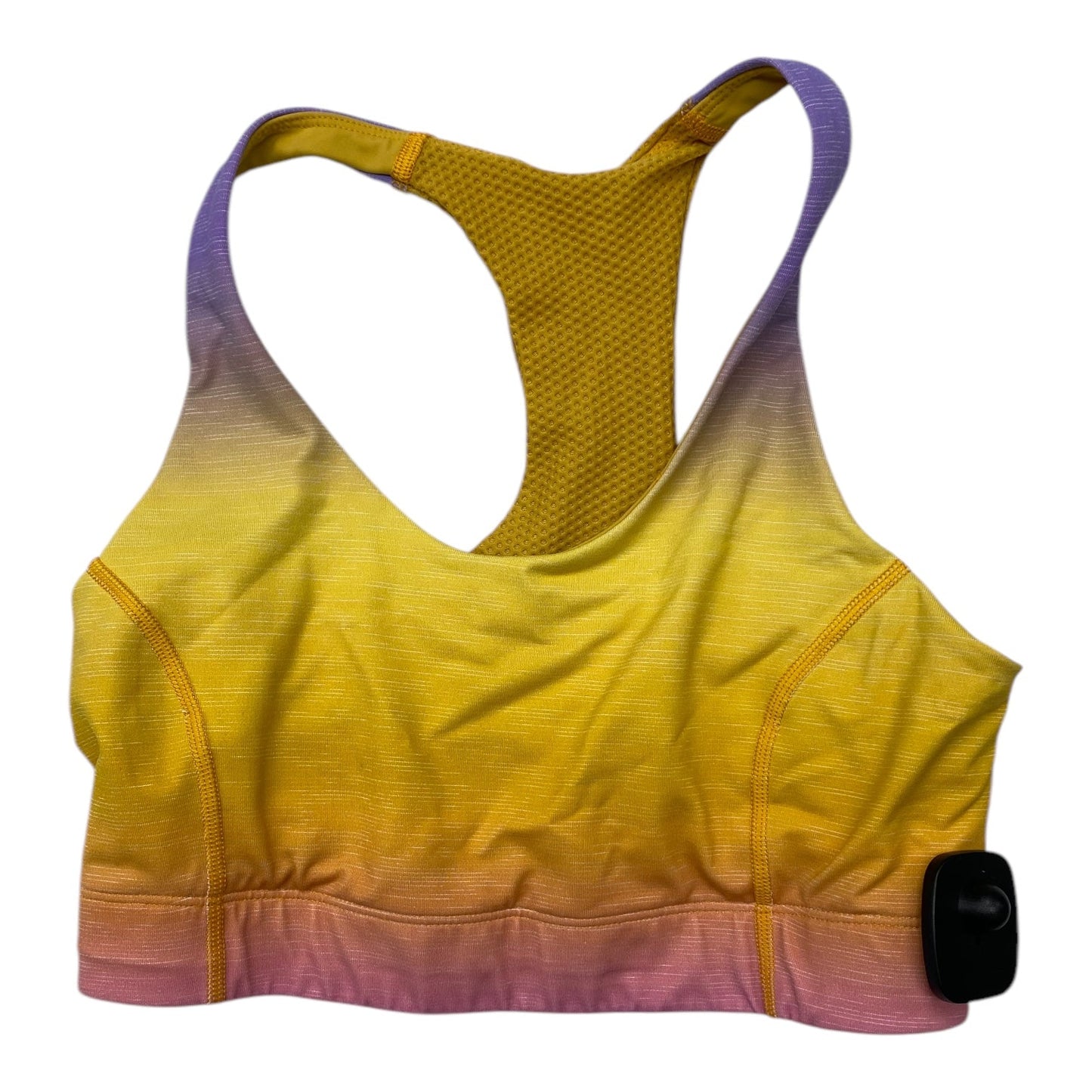 Athletic Bra By Outdoor Voices In Purple & Yellow, Size:S