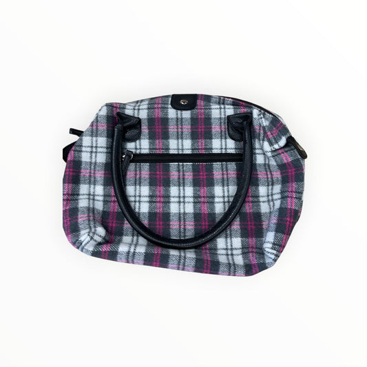 Handbag By Clothes Mentor In Grey & Pink, Size:Medium