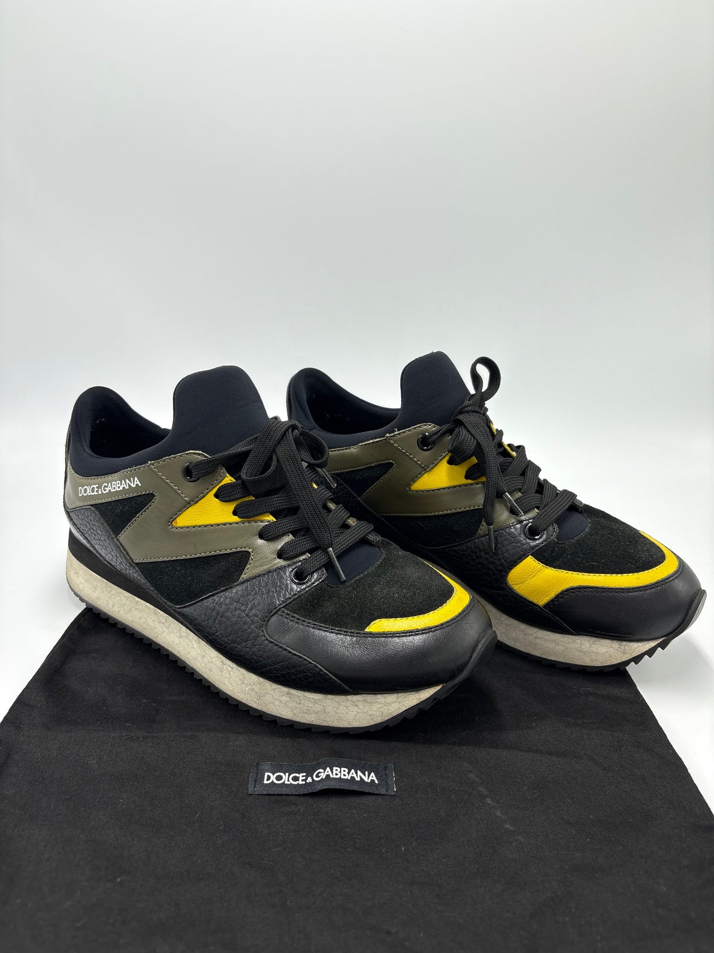 Dolce And Gabbana Daymaster Luxury Designer Trainer Shoes, Size: 8.5