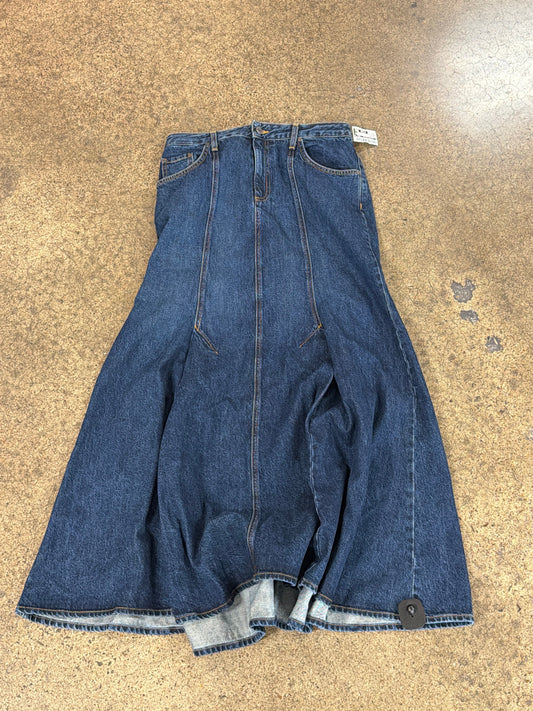 Skirt Maxi By Clothes Mentor In Blue Denim, Size:8