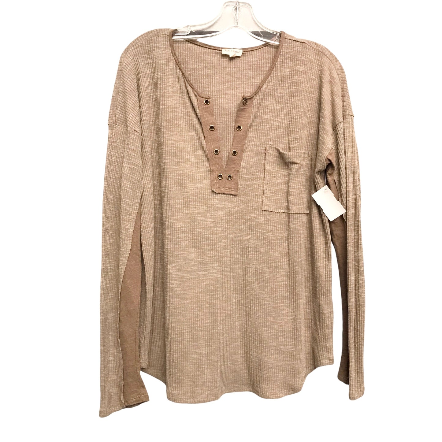 Top Ls By Hem & Thread In Brown, Size:M