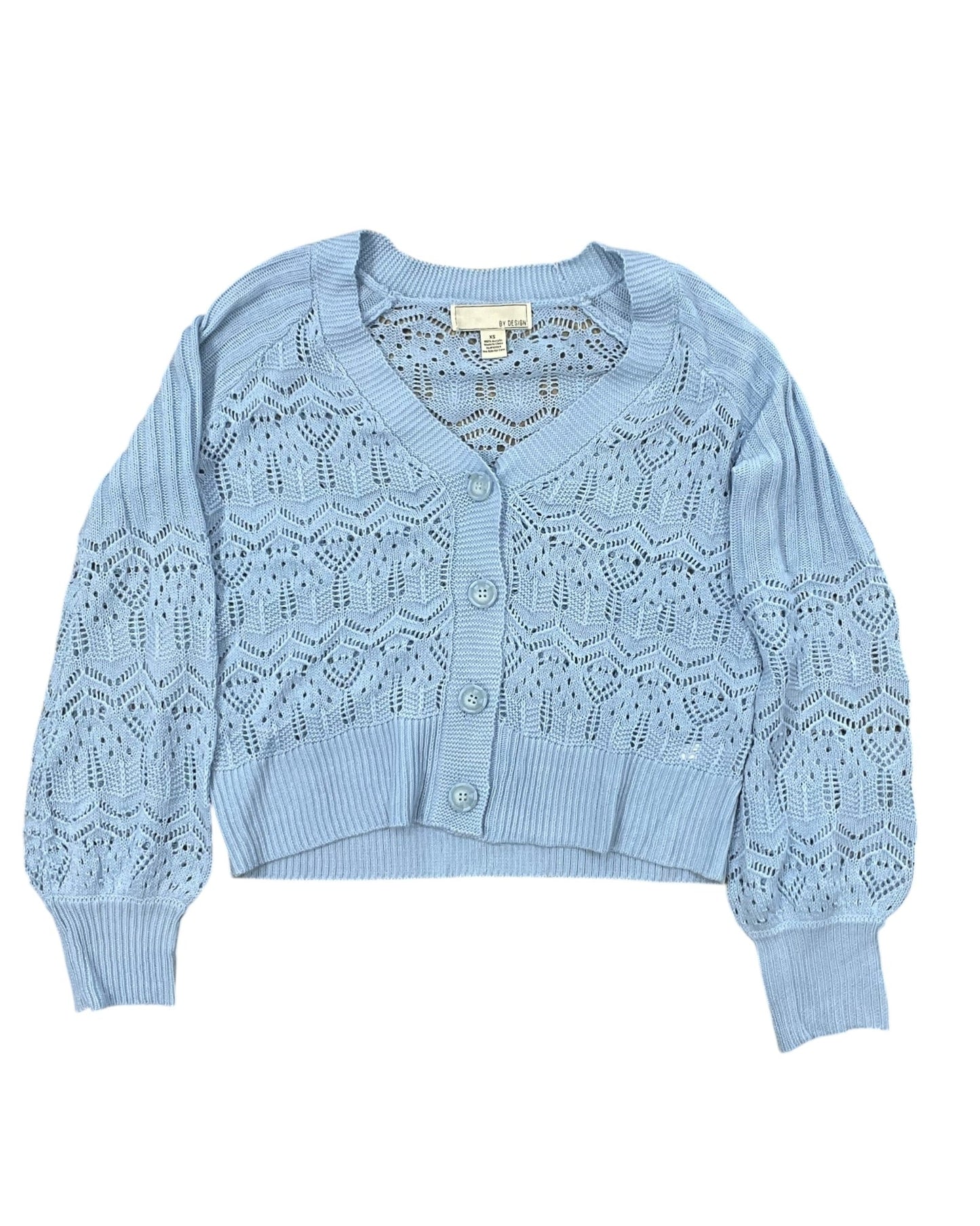 Cardigan By By Design In Blue, Size:Xs