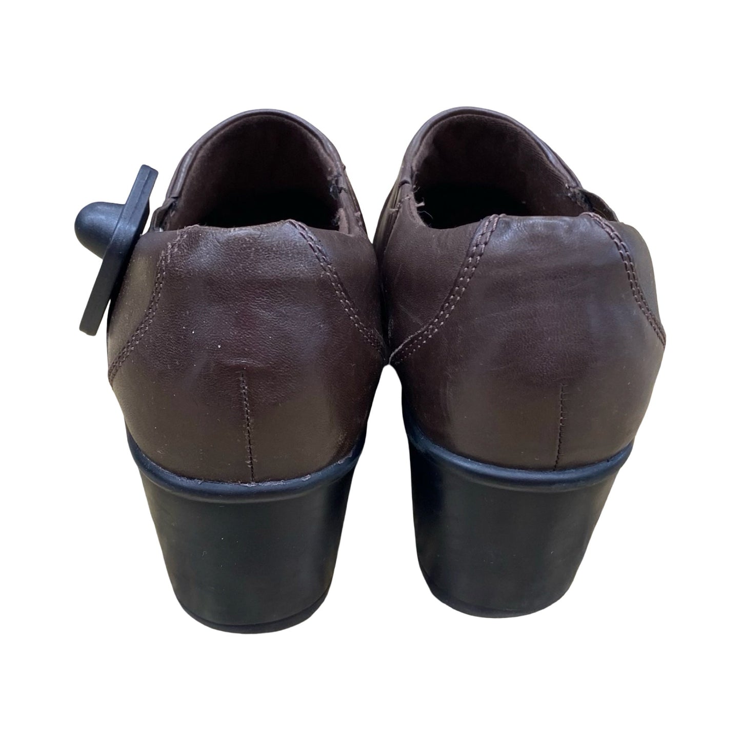 Shoes Heels Block By Clarks In Brown, Size:9