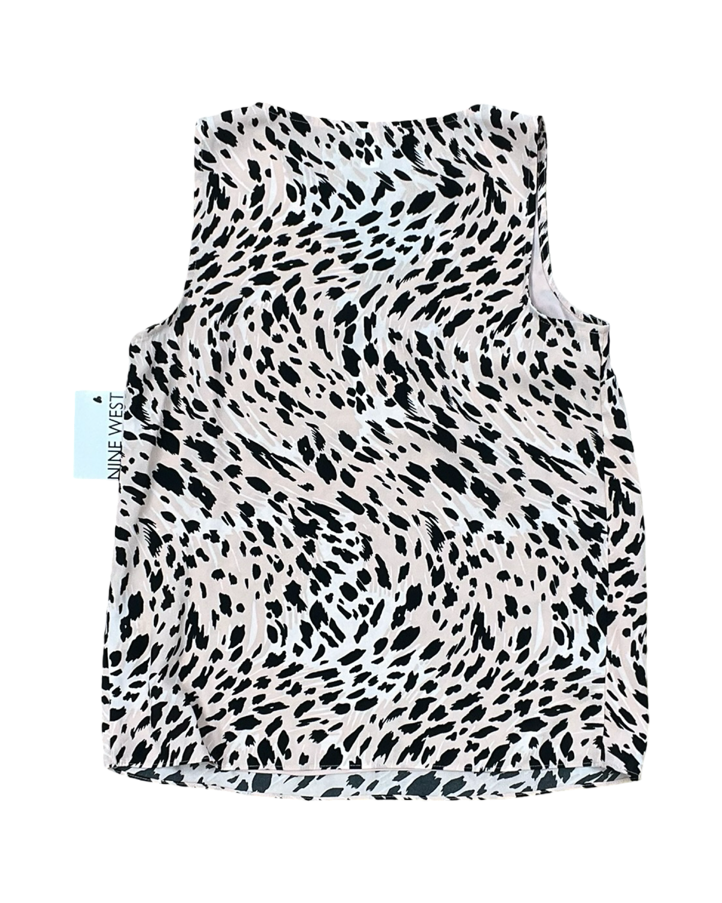 Top Sleeveless By Nine West In Black & Pink, Size:Xs