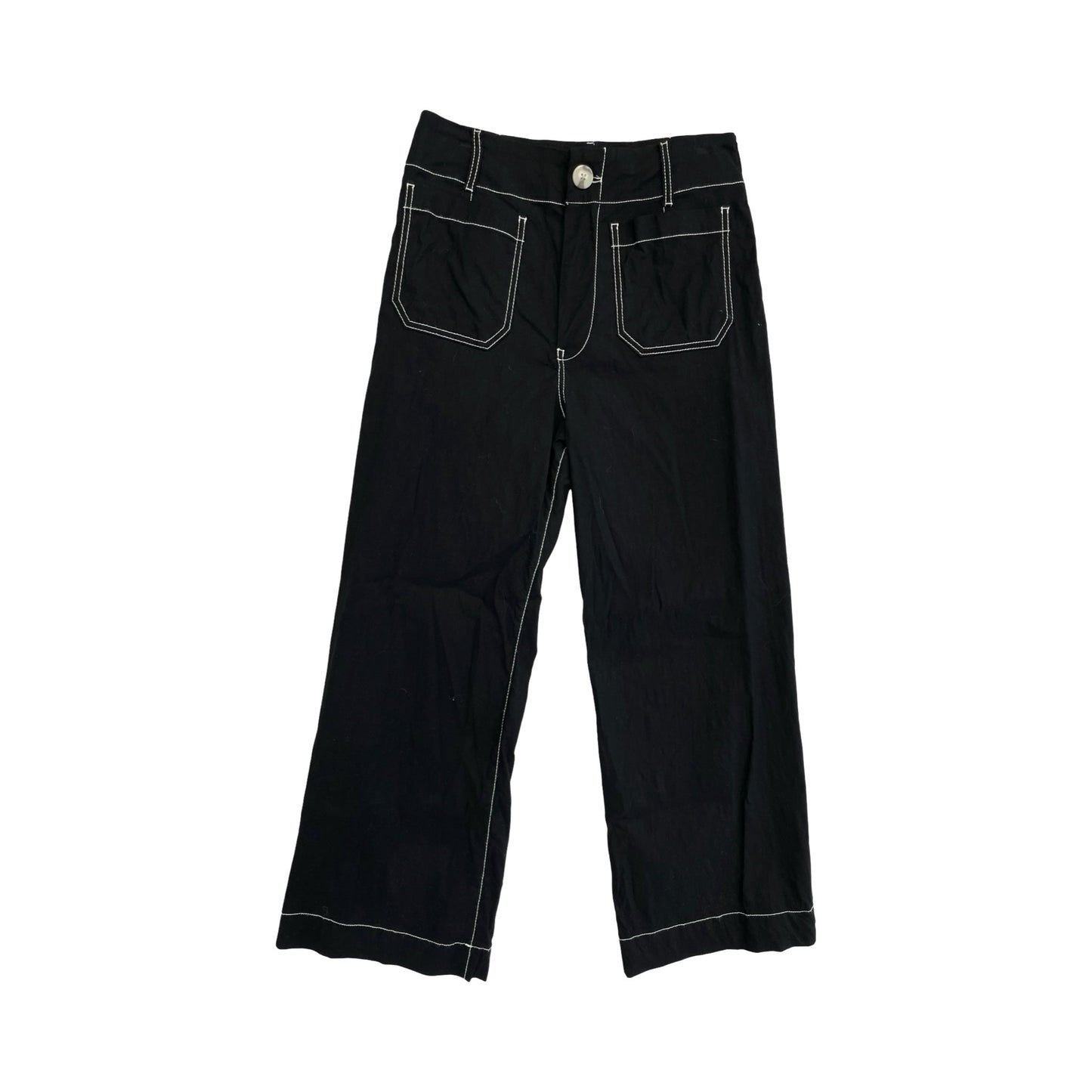 Pants Wide Leg By Maeve In Black & White, Size:6