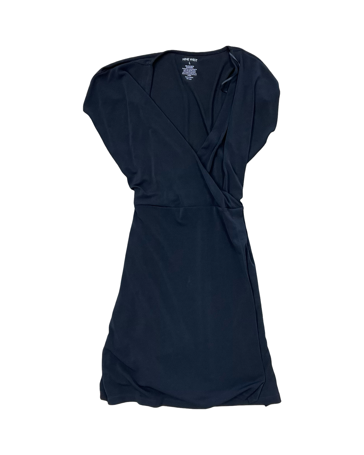 Dress Casual Midi By Apt 9 In Black, Size:L
