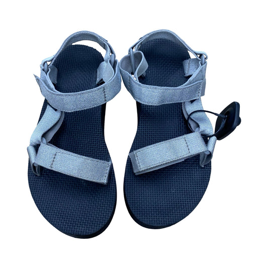 Sandals Heels Platform By Teva In Black & Grey, Size:5