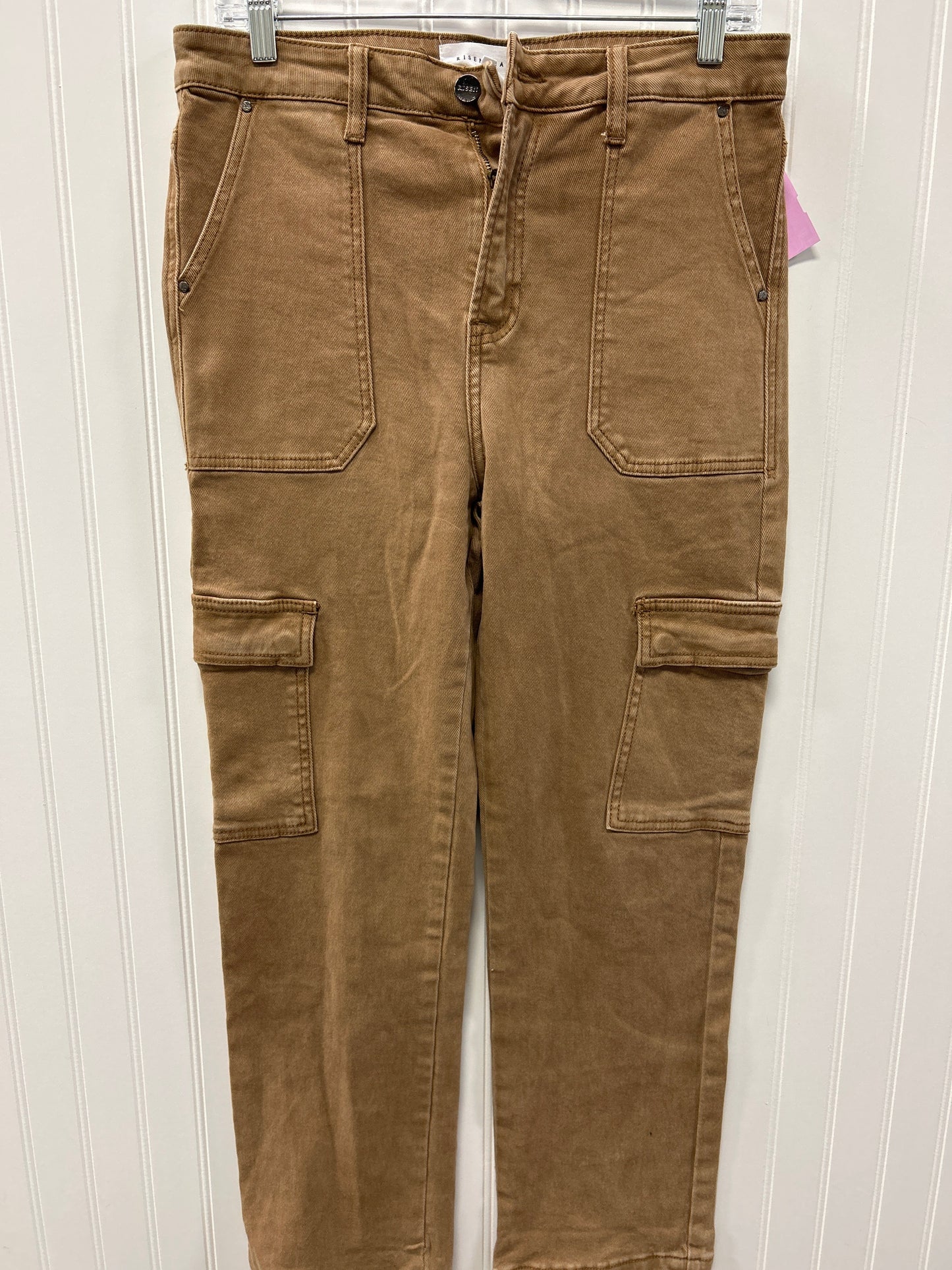 Jeans Straight By Risen In Brown Denim, Size:8