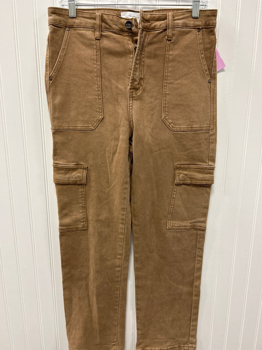 Jeans Straight By Risen In Brown Denim, Size:8
