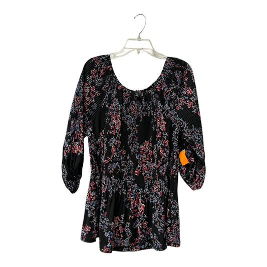 Top Ls By Roz And Ali In Black, Size:2X