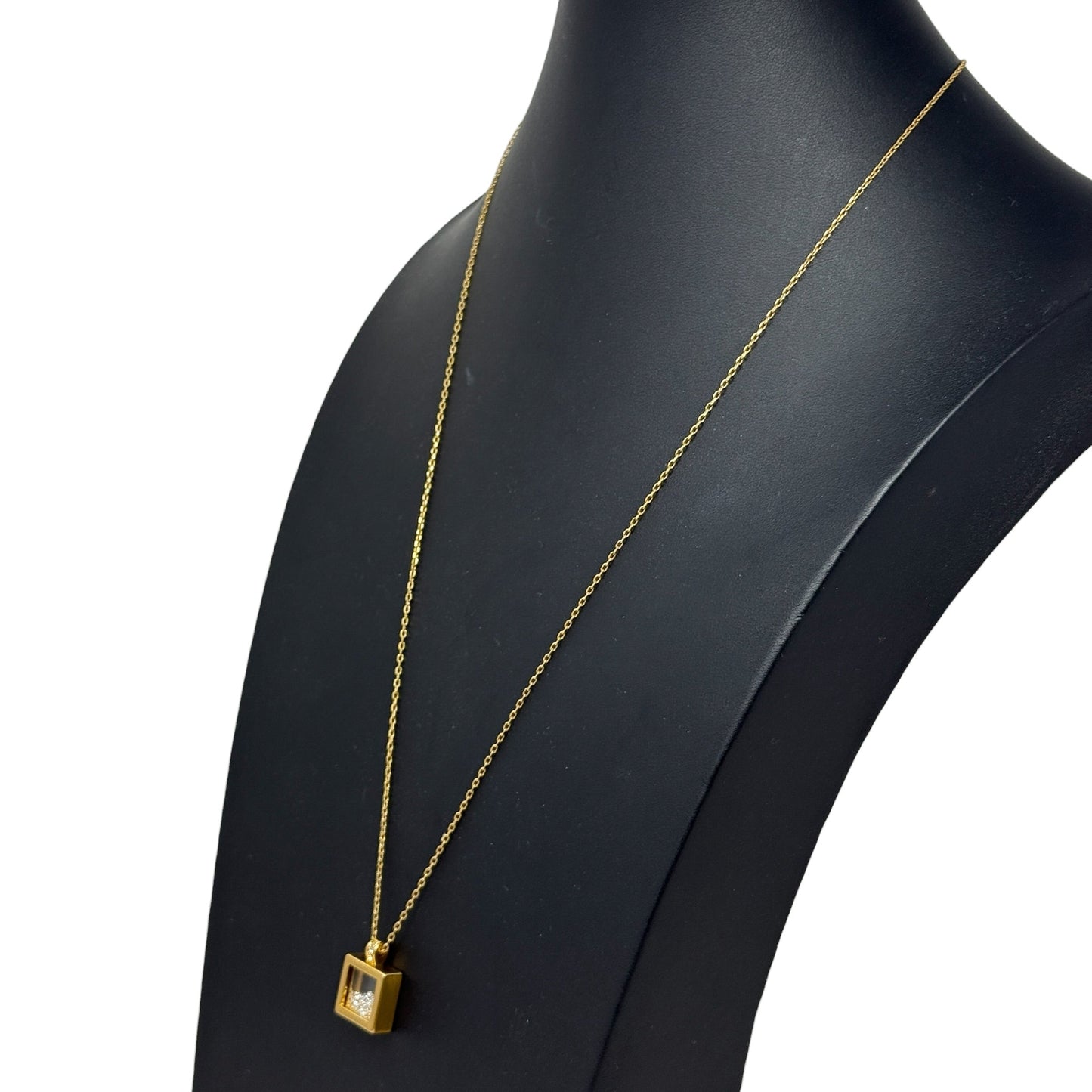 Meridian Zenith Shaker Floating Crystal Necklace In Gold Tone By Brighton