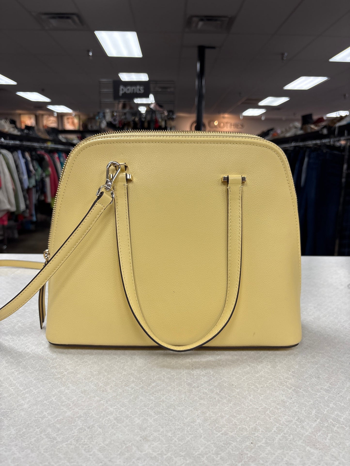 Handbag Designer By Kate Spade In Yellow, Size:Medium