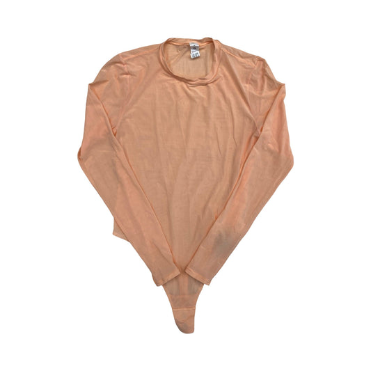 Athletic Top Ls Collar By Lululemon In Orange, Size:M
