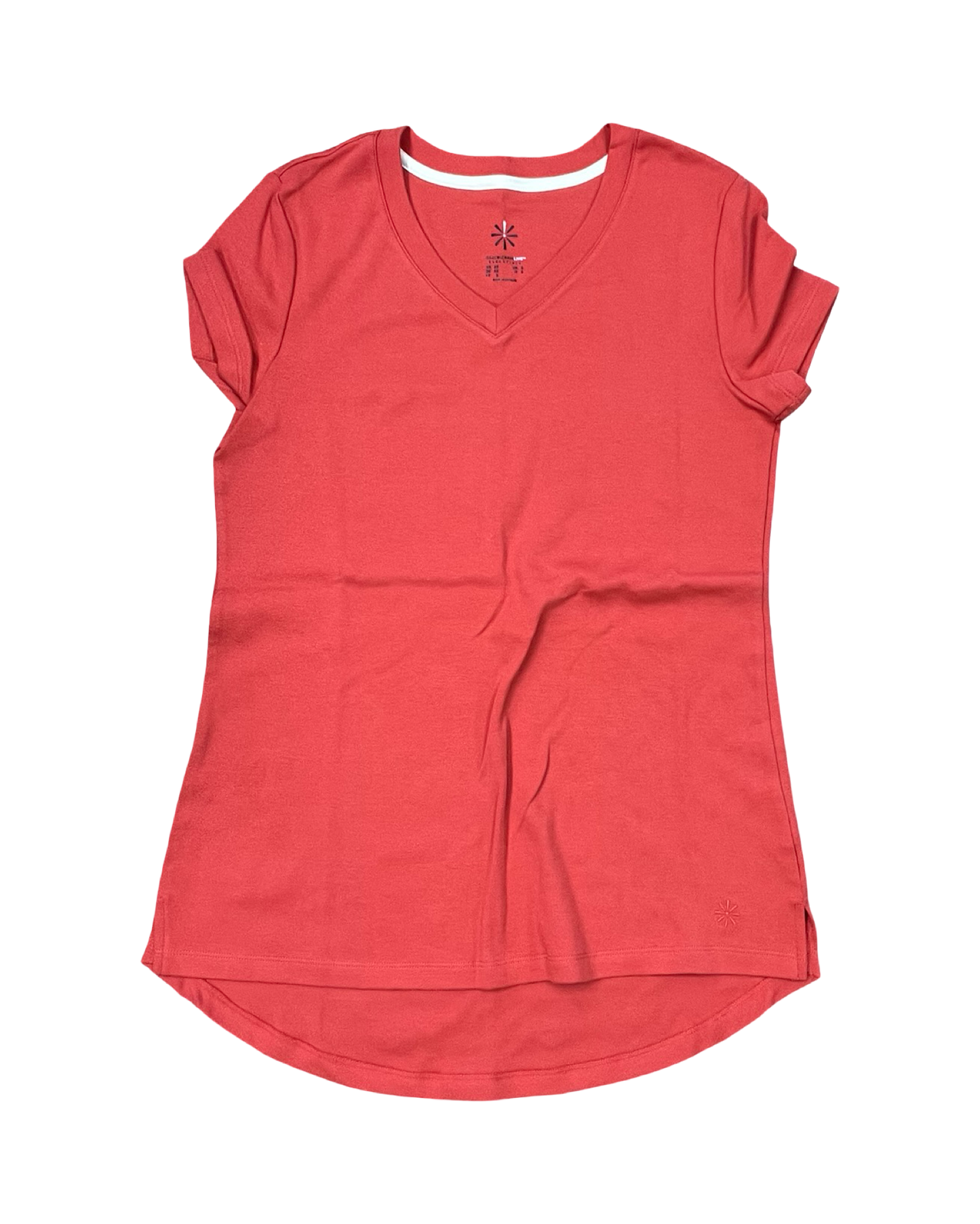 Top Ss Basic By Isaac Mizrahi In Orange, Size:Xs