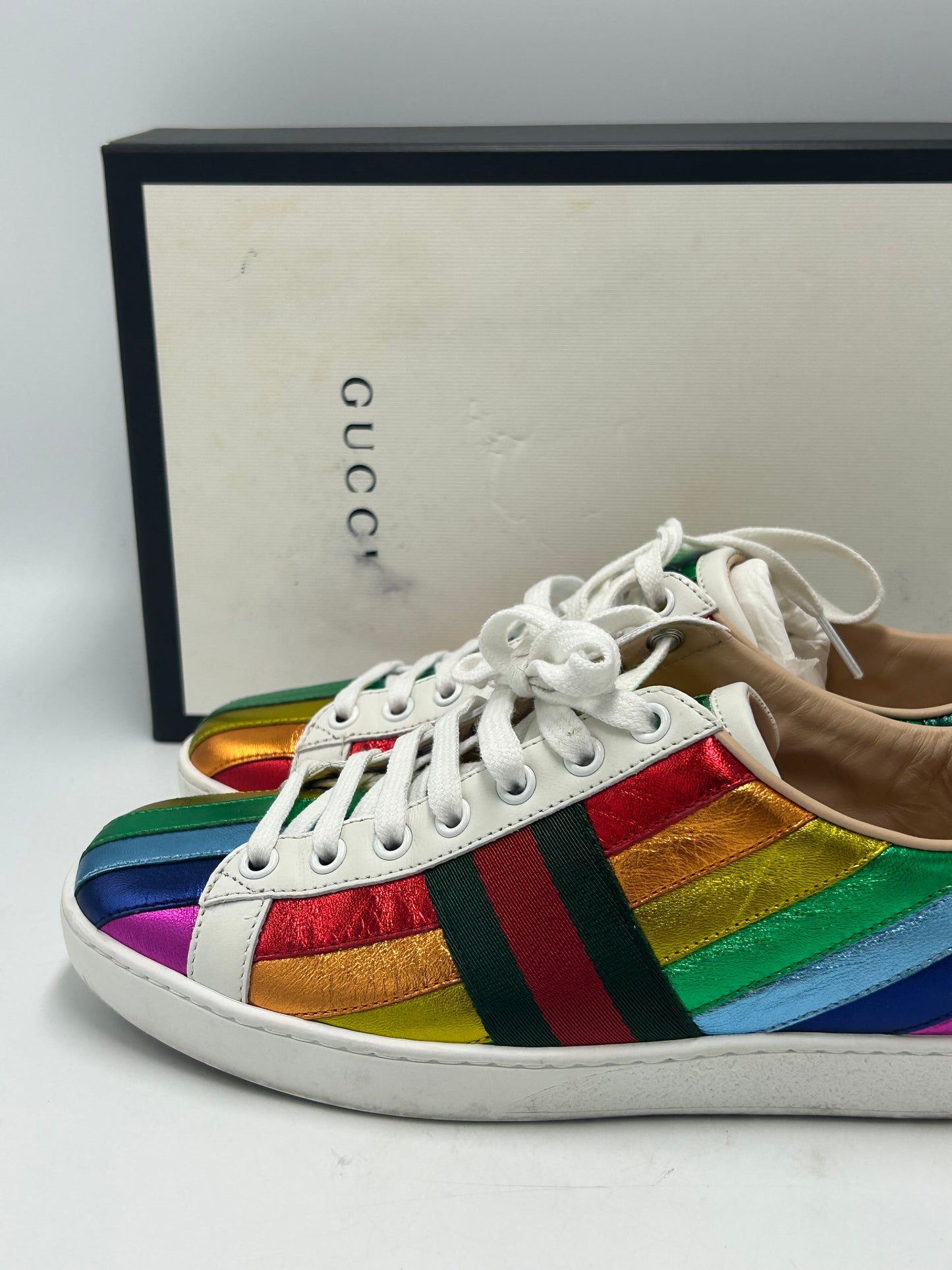 Gucci Designer Luxury Trainers  Size: 7 (37)