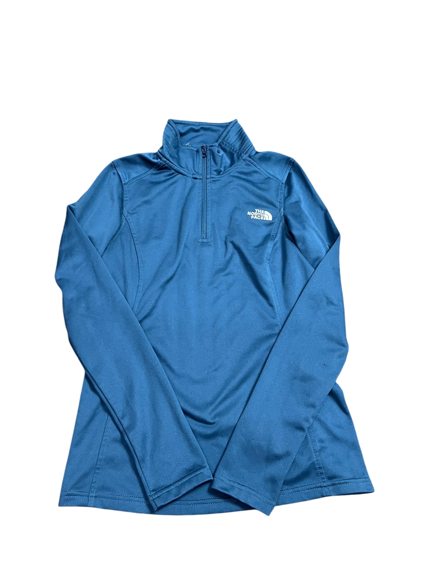 Athletic Top Ls Collar By The North Face In Blue, Size:Xs